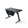 Стол геймерский компьютерный игровой для геймеров TopChairs Space LED черный