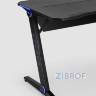 Стол геймерский компьютерный игровой для геймеров TopChairs Space LED черный
