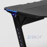 Стол геймерский компьютерный игровой для геймеров TopChairs Space LED черный