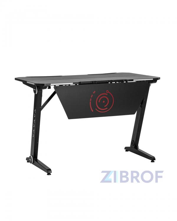 Стол геймерский компьютерный игровой для геймеров TopChairs Space LED черный