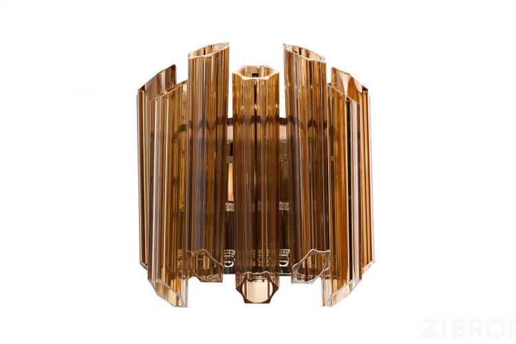 20MB3451-2AMBER Бра стекло янтарного цвета 32*33*32см