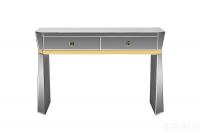KFG125 Консоль 2 ящика с золотистой отделкой 120*42*79см