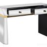 KFG125 Консоль 2 ящика с золотистой отделкой 120*42*79см