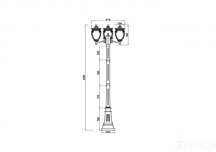 Ландшафтный светильник Outdoor O414FL-03GB