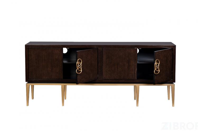 ART-2706-S2 Комод-тумба темно-вишневая 183*41*76см