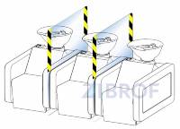 Защитный экран для парикмахерских моек Light