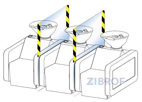 Защитный экран для парикмахерских моек Light