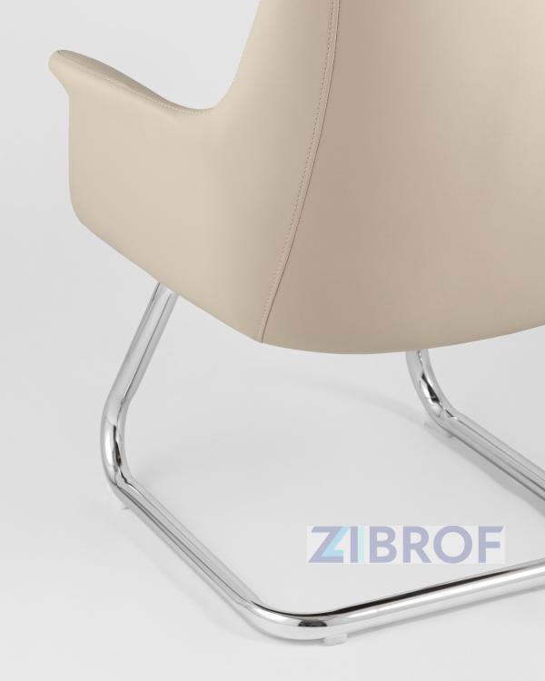 TopChairs Viking офисное бежевое обивка экокожа