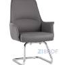 TopChairs Viking офисное серое обивка экокожа, металлический каркас