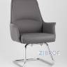 TopChairs Viking офисное серое обивка экокожа, металлический каркас