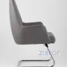 TopChairs Viking офисное серое обивка экокожа, металлический каркас