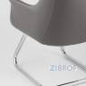 TopChairs Viking офисное серое обивка экокожа, металлический каркас