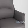 TopChairs Viking офисное серое обивка экокожа, металлический каркас