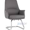 TopChairs Viking офисное серое обивка экокожа, металлический каркас