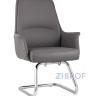 TopChairs Viking офисное серое обивка экокожа, металлический каркас