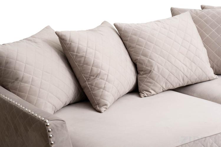 Диван Sorrento 250 трехмест., велюр св.серый Colt030-SVBEG 250*101*90
