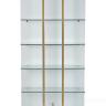 58DB-SH17071CS Стеллаж Marbella White бел/зол. 90*34*195см
