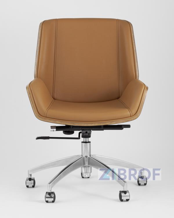 Кресло офисное TopChairs Crown коричневое