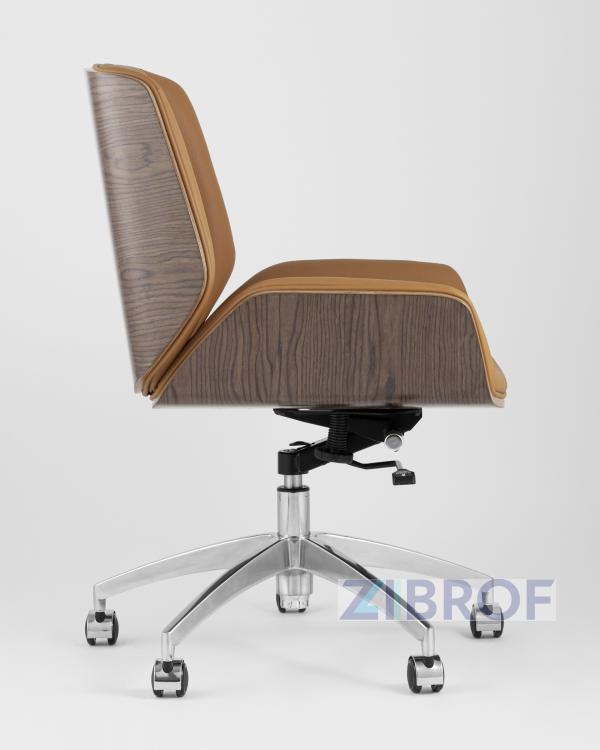Кресло офисное TopChairs Crown коричневое
