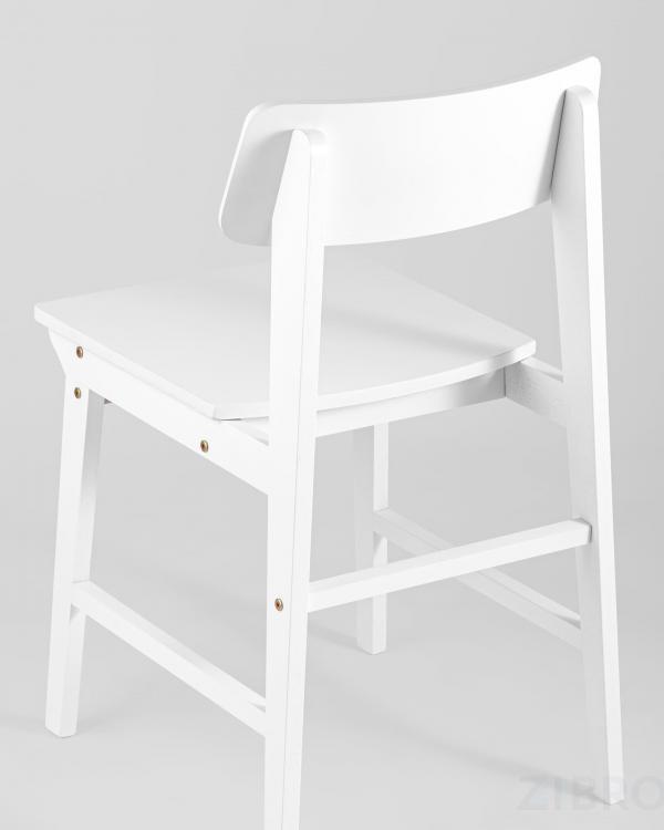 Комплект из двух стульев ODEN WOOD из массива гевеи белый