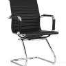Кресло офисное TopChairs Visit черное в обивке из экокожи