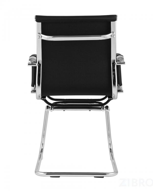 Кресло офисное TopChairs Visit черное в обивке из экокожи