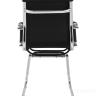 Кресло офисное TopChairs Visit черное в обивке из экокожи