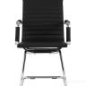 Кресло офисное TopChairs Visit черное в обивке из экокожи