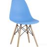 Стул Eames DSW голубой, литой полипропилен, стальной каркас, массив бука, 4 шт.