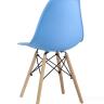 Стул Eames DSW голубой, литой полипропилен, стальной каркас, массив бука, 4 шт.