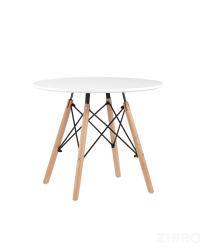 Стол Eames DSW детский белый, ножки массив бука