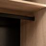 GD-10012/1-3 Шкаф Alto двух c выдв ящик,цвет дуб Урбан Кофейный,дверцы стекло(тонир) 100*57*228.5см