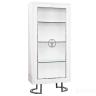 Витрина Garda Decor белая с хром GD-VI003