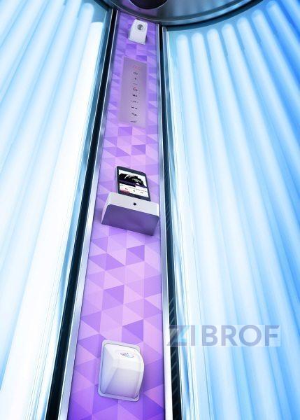 Солярий вертикальный - LUXURA V8 48 XL Ultra Intensive E Power (48 * 200Вт) SoundAroundPlus Bluetooth Стойка с подсветкой