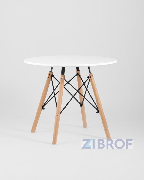 Комплект мебели детский стол Eames белый, 3 стульчика желтые