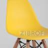 Комплект мебели детский стол Eames белый, 3 стульчика желтые