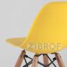 Комплект мебели детский стол Eames белый, 3 стульчика желтые