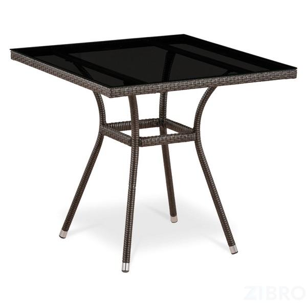 Стол из иск. ротанга T283BNS-W51-80х80 Brown