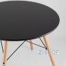 Eames D80 черный, 3 стула Eames DSW белые