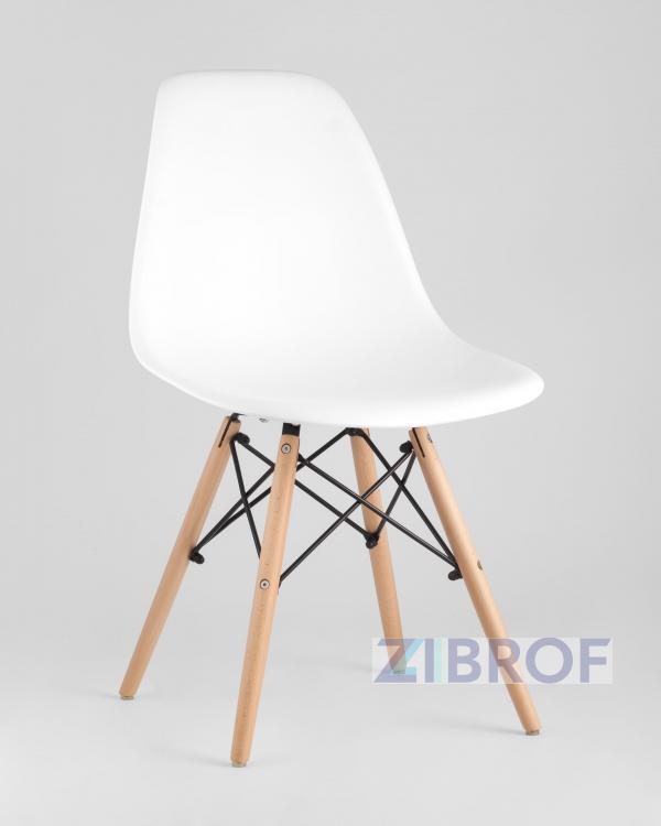 Eames D80 черный, 3 стула Eames DSW белые