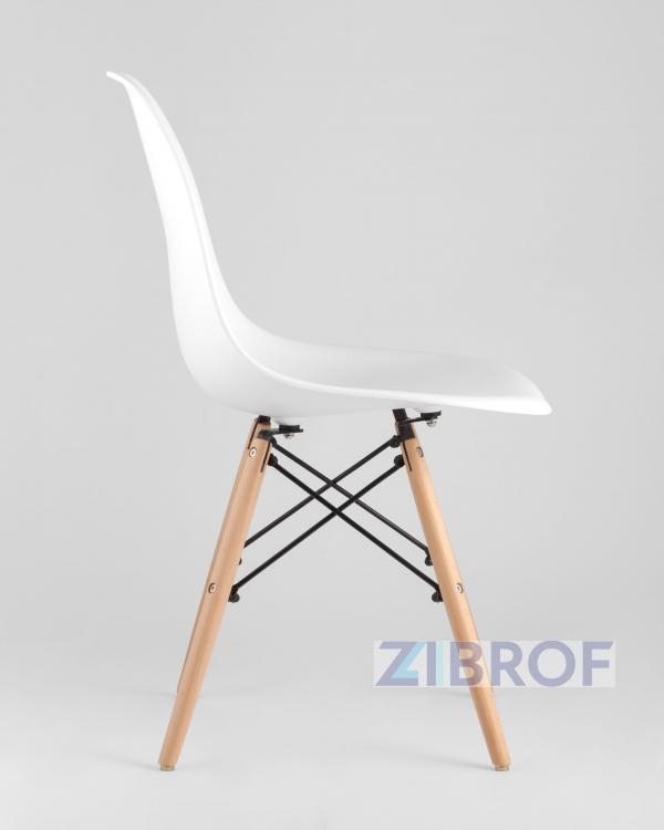 Eames D80 черный, 3 стула Eames DSW белые
