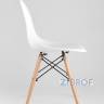 Eames D80 черный, 3 стула Eames DSW белые
