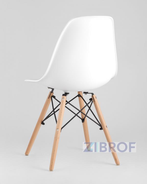 Eames D80 черный, 3 стула Eames DSW белые