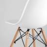 Eames D80 черный, 3 стула Eames DSW белые