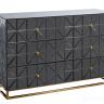 KFG126 Комод с матовой зерк. отделкой 6 ящиков 129*46*86см
