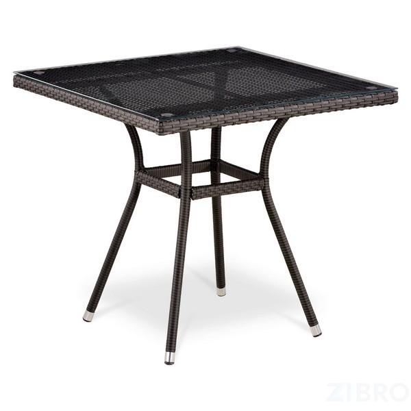 Стол из иск. ротанга T283BNT-W2390-80х80 Brown