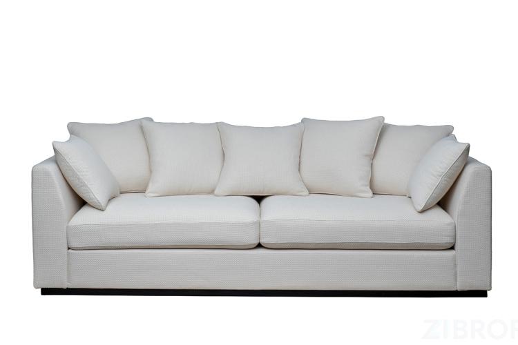 Диван Roberto трехместный, рогожка кремовый BOTEGA SVBEG 250*100*90см