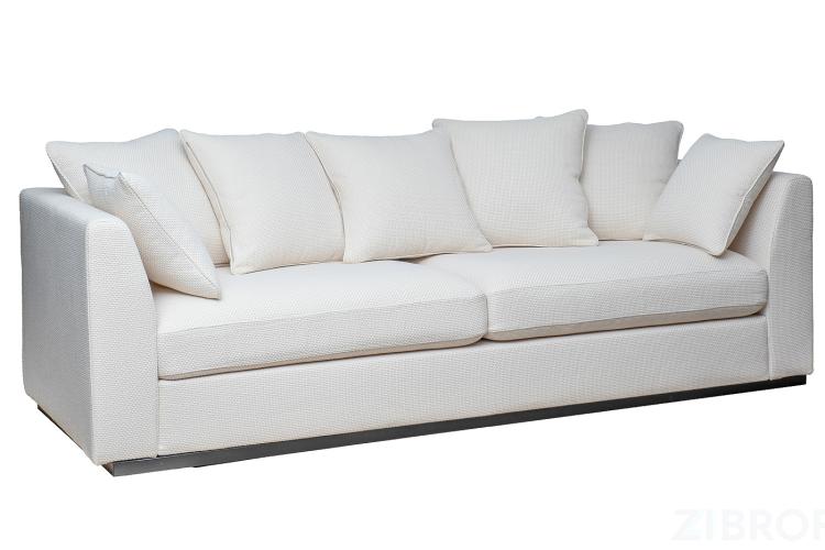 Диван Roberto трехместный, рогожка кремовый BOTEGA SVBEG 250*100*90см