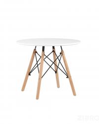 Стол Eames DSW детский белый, ножки массив бука