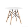 Стол Eames DSW детский белый, ножки массив бука